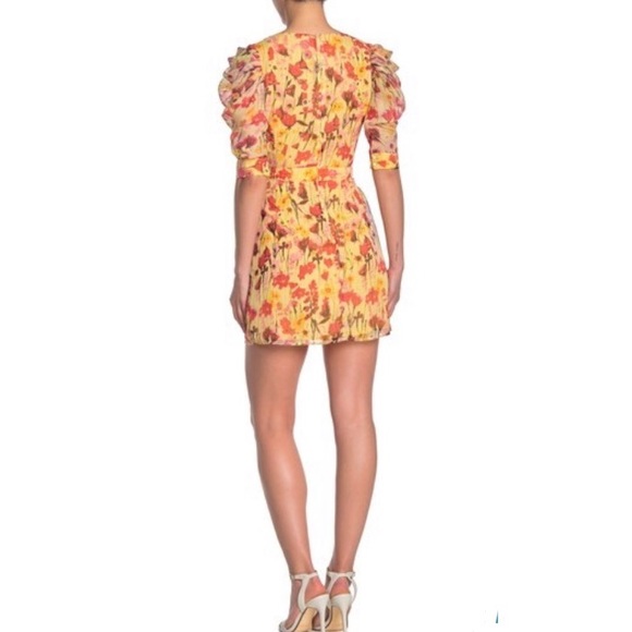 Walter Baker Adriana Floral Puff Sleeve Mini Dress - Picture 11 of 11